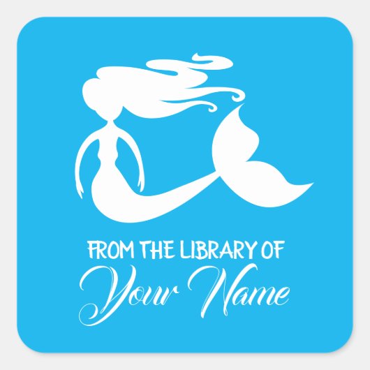 子どもの蔵書票シールから スクエアシール