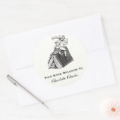 子どもの蔵書票シール ラウンドシール (封筒)