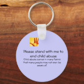 子どもの虐待を終わらせる キーホルダー (正面)
