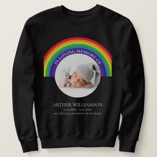 子どもの記念写真の愛情に満ちた思い出で スウェットシャツ (デザイン正面)