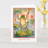 子どもの誕生日カード カード (黄色い花)