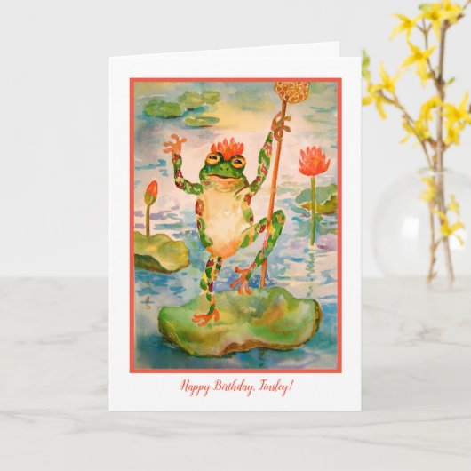 子どもの誕生日カード カード (黄色い花)