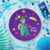 子どもの誕生日パーティーバルーンとピエロハッピー ペーパープレート (パーティー)