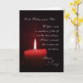 子どもの誕生日ロウソクを思い出して カード (黄色い花)