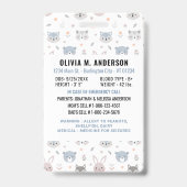 子どもの識別緊急時かわいい動物の写真 バッジ (Back)