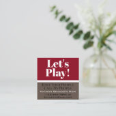 子どもの遊び遊心が「レッツ」 スクエア名刺 (スタンド正面)