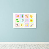 子どもの遊び キャンバスプリント (インサイチュ (ウッドフロア))