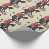 子どもの鎖の翼を誘拐するクランプス ラッピングペーパー (角)