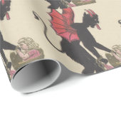 子どもの鎖の翼を誘拐するクランプス ラッピングペーパー (ロールコーナー)