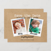 子どもの頃の写真が日付を救うボホ素朴ー 案内ポストカード (正面/裏面)