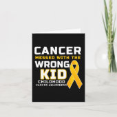 子どもの頃の間違った癌に悩まされる カード (正面)