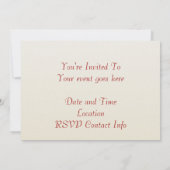 子どもはいない後悔はない 招待状 (裏面)