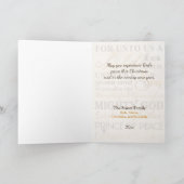 子どもはクリスマス生まれモダンだ シーズンカード (内部)