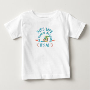 子どもはボスが好き ベビーTシャツ