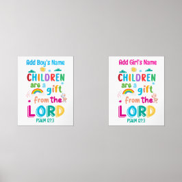 「子どもは主からの賜物である」（男の子と女の子）