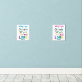 「子どもは主からの賜物である」(男の子と女の子) (ウッドフロア)