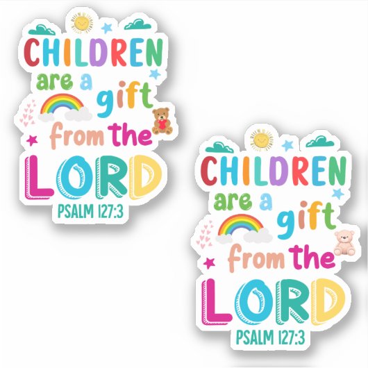 子どもは主からの贈り物カスタム» シール (正面)