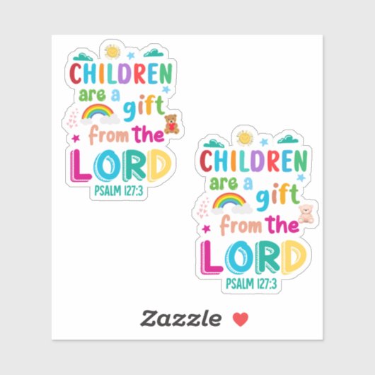 子どもは主からの贈り物カスタム» シール (シート)