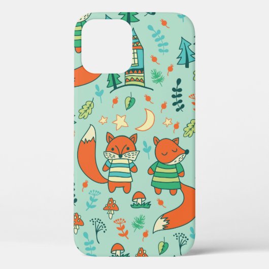 子どもは子狐とシームレスに。子おもしろいども Case-Mate iPhoneケース (裏面)