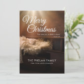 子どもは我々にとって宗教的生まれなクリスマスだ シーズンカード (スタンド正面)