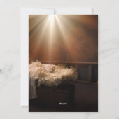 子どもは我々にとって宗教的生まれなクリスマスだ シーズンカード (裏面)