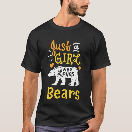 子どもは熊を愛する女の子ばかり産む Tシャツ (正面)