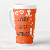 子どもは皆大事 カフェラテマグ (左アングル)