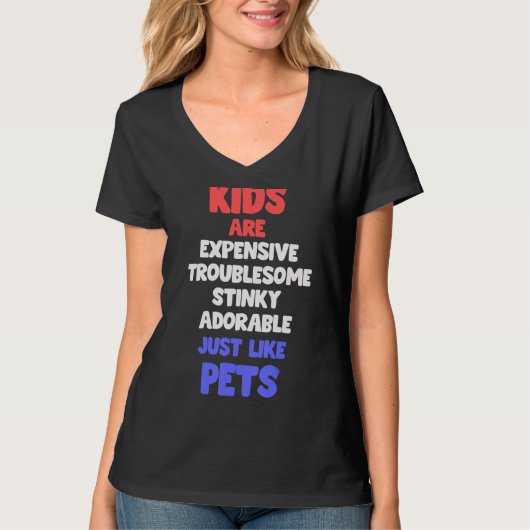 子どもはPを育てるペットみたいな子供 Tシャツ (正面)