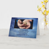 子どもを失った悔やみや弔慰 カード (黄色い花)