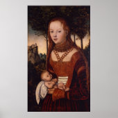 子どもを持つ若い母親 ポスター (正面)