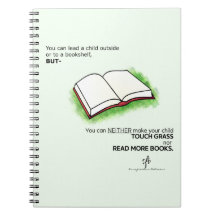 子どもを書棚の外に連れて行く