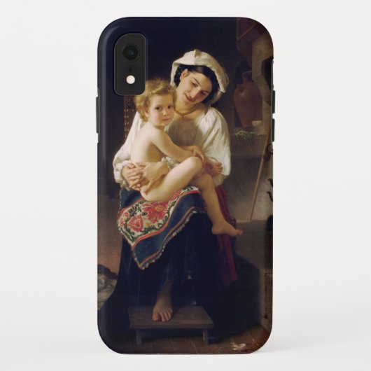 子どもを見つめる若い母親 Case-Mate iPhoneケース (裏面)