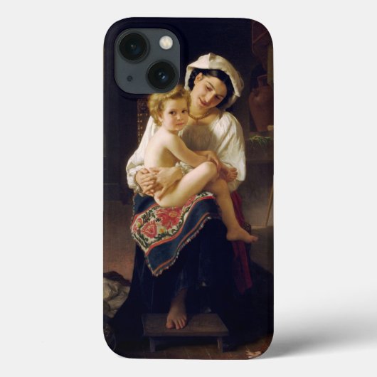 子どもを見つめる若い母親 Case-Mate iPhoneケース (裏面)
