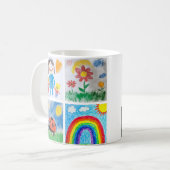 子どもアート記念スケッチ4 コーヒーマグカップ (正面左)