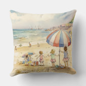 子どもオンザサンディビーチ装飾用クッション クッション (裏面)