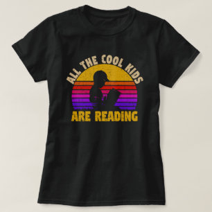 子どもカッコいいは皆、本読のヴィンテージを読む Tシャツ