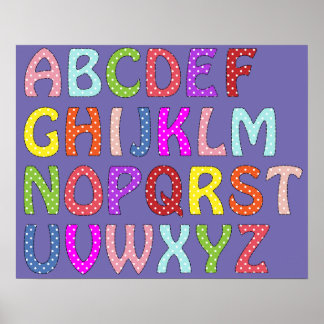 子どもカラフルのためのABCの素敵なポスター ポスター