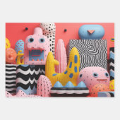 子どもカラフル達 ラッピングペーパーシート (正面3)