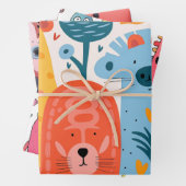 子どもカラフル達 ラッピングペーパーシート (インサイチュ)