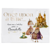 子どもクラシックの童話プリンセスとカエル ラージペーパーバッグ (裏面)