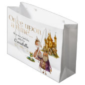 子どもクラシックの童話プリンセスとカエル ラージペーパーバッグ (正面アングル)