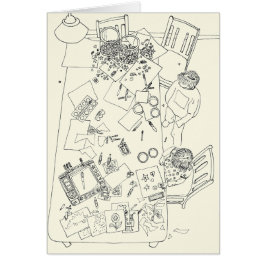 子どもクリエイティブメッおもしろいスファミリーラインスケッチ