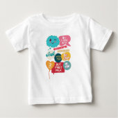 子どもクール向けおもしろいやる気を起こさせることわざ語 ベビーTシャツ (正面)