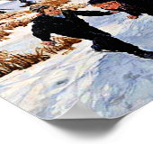 子どもスケートで滑る外側faborg ポスター (角)