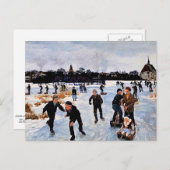 子どもスケートで滑る外側faborg ポストカード (正面/裏面)