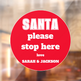 子どもストップがクリスマスを呼ぶ ウィンドウサイン