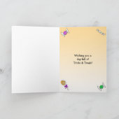 子どもハッピーハローウィンユニコーン漫画 カード (内部)