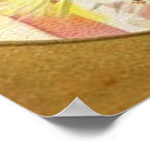 子どもパレード米国国旗のヴィンテージ7月4日 ポスター (角)