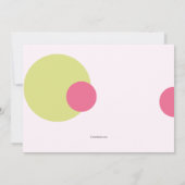 子どもパレード誕生日パーティーの招待 招待状 (裏面)