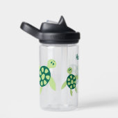 子どもパーソナライズされたが泳ぐ亀 ウォーターボトル (右面)